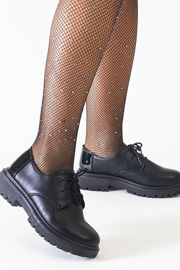 Čierne ležérne šnurovacie...