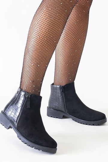 Čierne členkové topánky s...