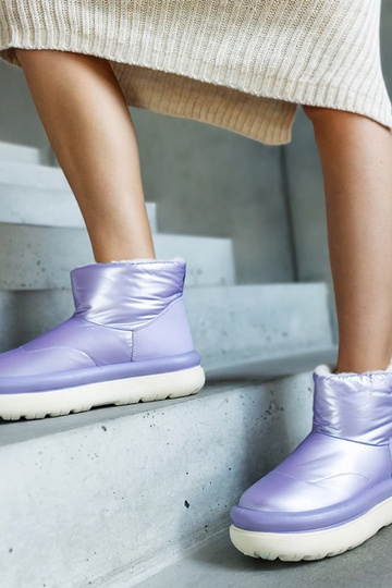 Fialové teplé snehule na...