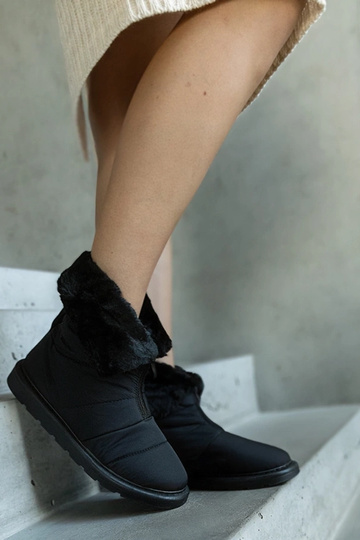 Čierne zateplené snehule s... 2