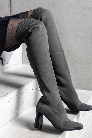 Zelené nazúvacie čižmy s... 2