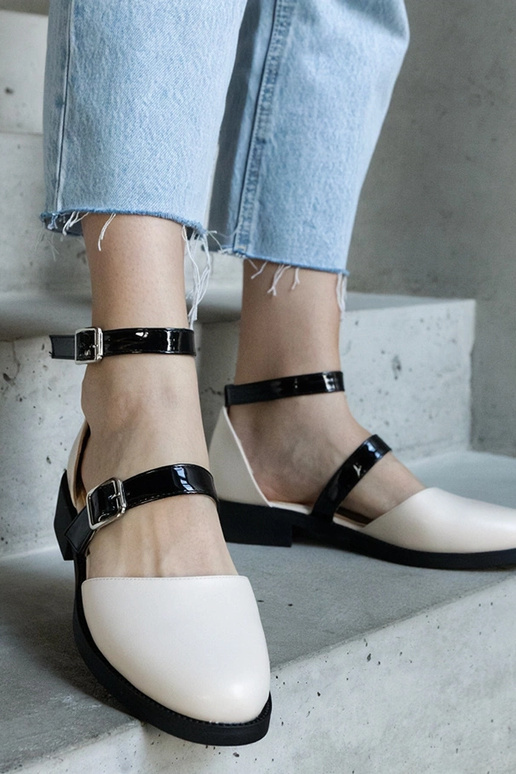 Béžové baleríny so sponou Josiane Béžové baleríny so sponou Josiane