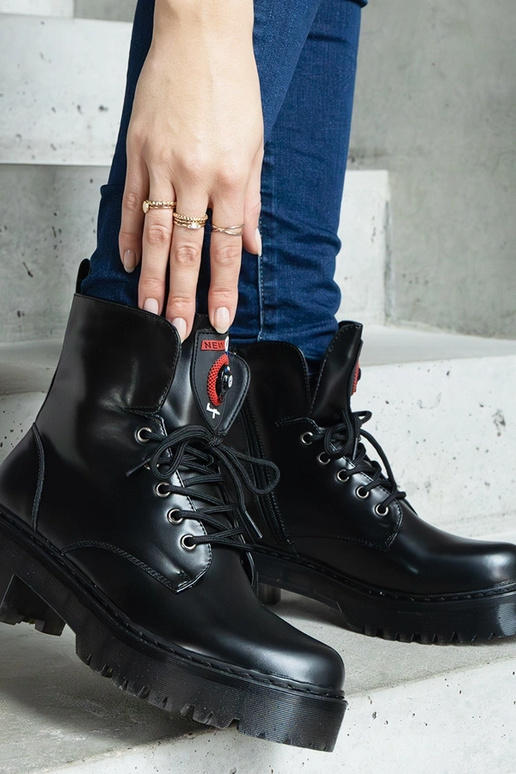 Čierne dámske čižmy Ranco