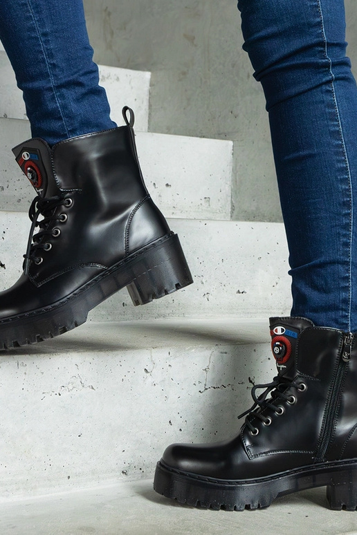 Čierne dámske čižmy Ranco