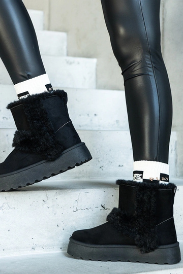 Čierne eko semišové snehule...