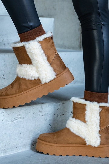 Hnedé eko semišové snehule...