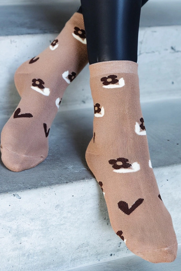 Čiernobiele teplé ponožky...