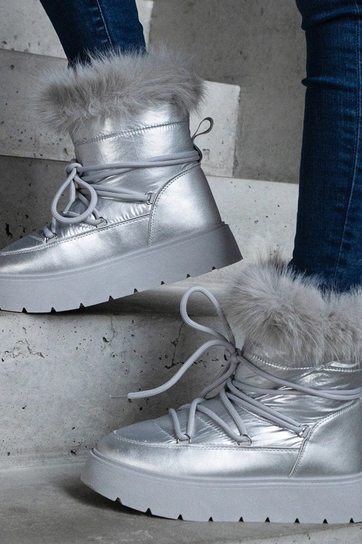 Strieborné zateplené snehule s...