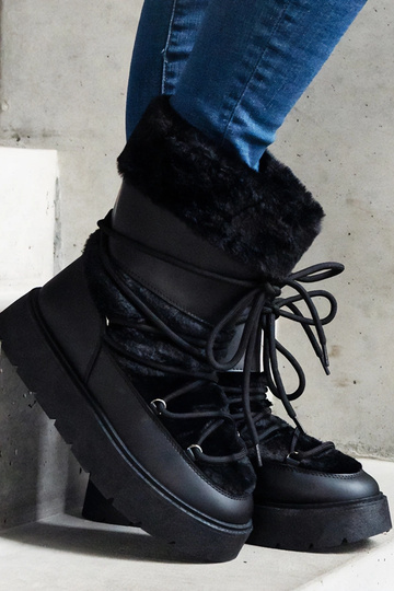 Čierne zateplené snehule na... 2