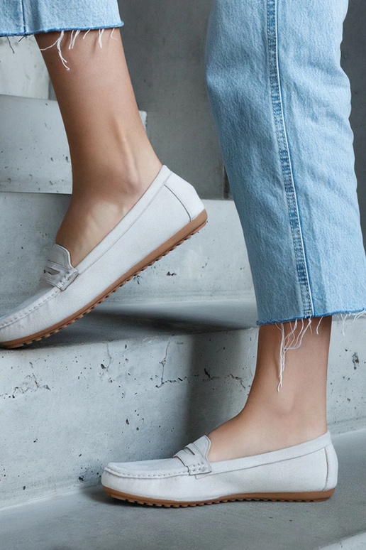 Sivé mokasíny z umelej zamše Cellarengo