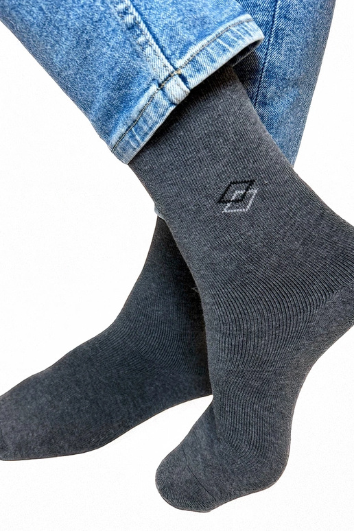 Sivé pánske teplé ponožky Narus