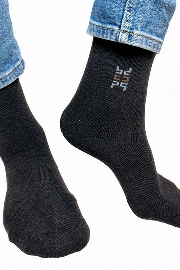 Tmavosivé pánske teplé ponožky Narus