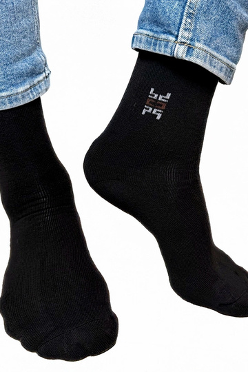 Čierne pánske teplé ponožky Nerput