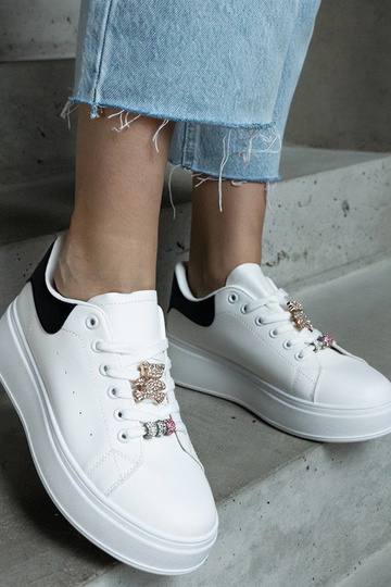 Biele tenisky na platforme... 2