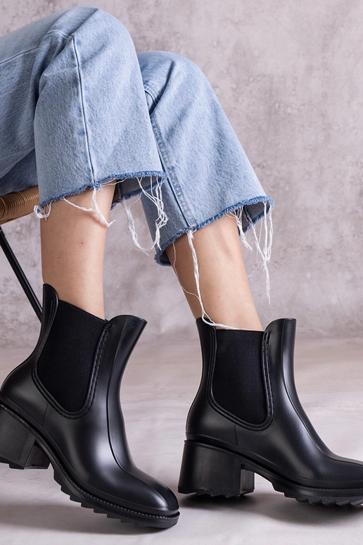 Čierne čižmy Surien Wellington