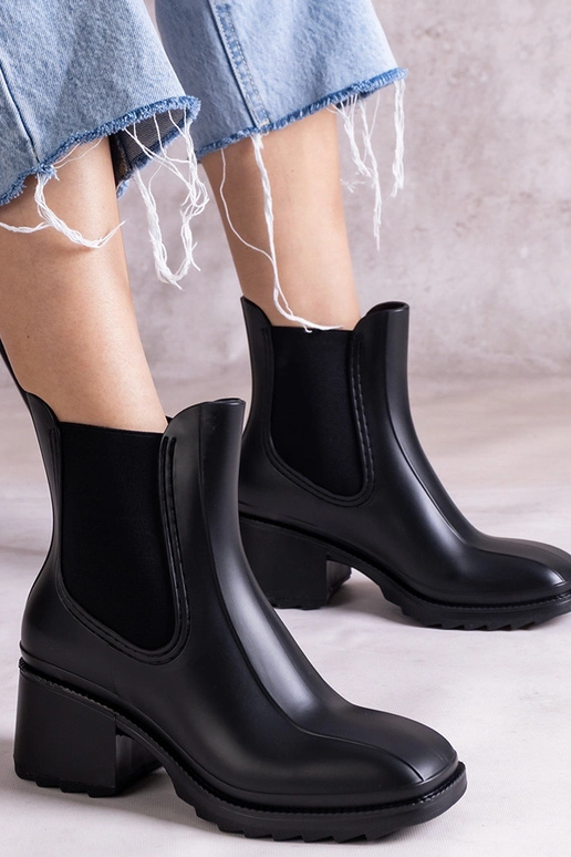 Čierne čižmy Surien Wellington