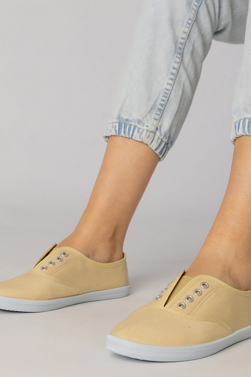 Sivé textilné nazúvacie topánky, „Vilma"