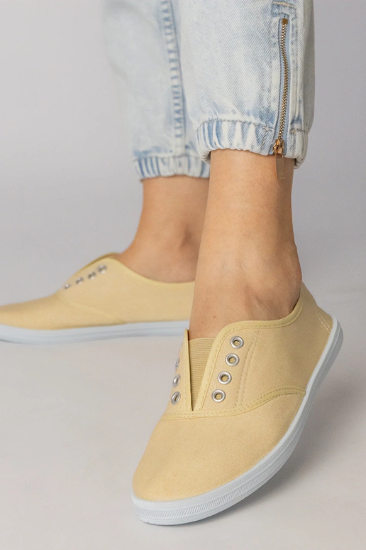 Sivé textilné nazúvacie topánky, „Vilma"