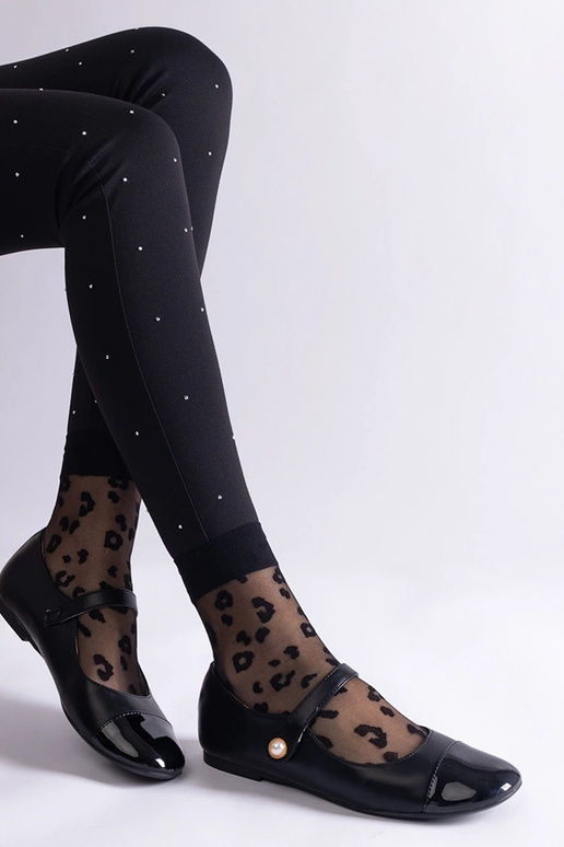 Čierne lakované balerínky so...