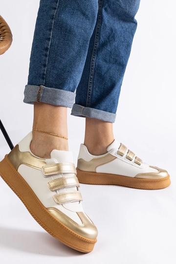 Mena Zlaté tenisky na suchý zips 2