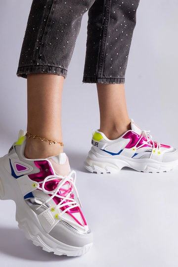 Bielo-ružové športové...