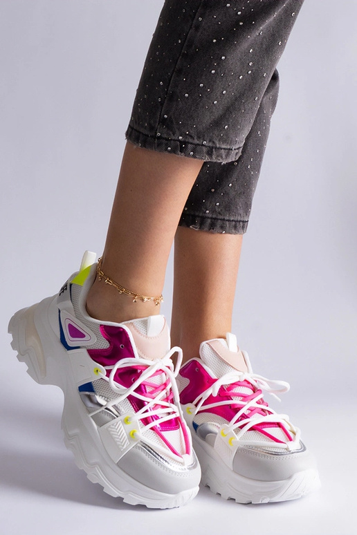 Bielo-ružové športové tenisky Sulamita