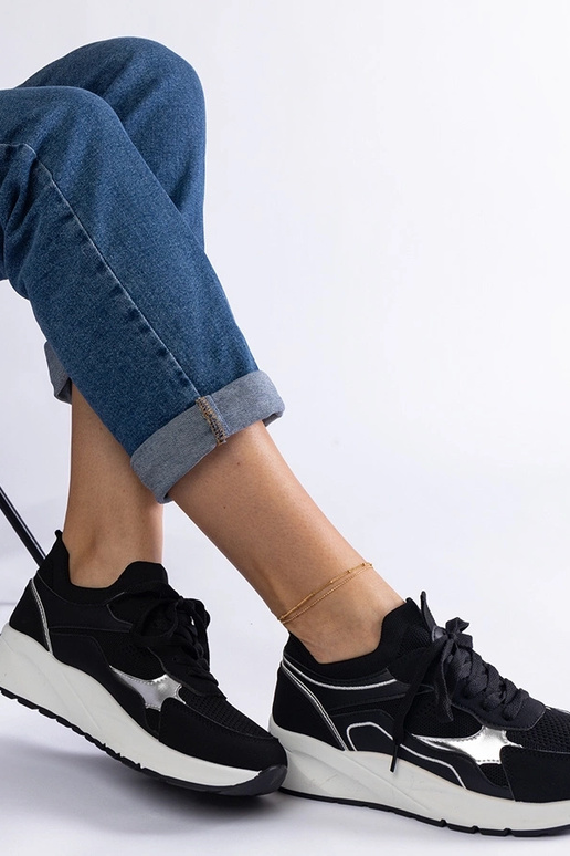 Čierne dámske športové tenisky Elsira