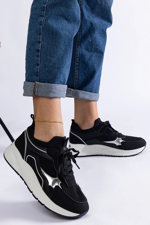 Čierne dámske športové tenisky Elsira