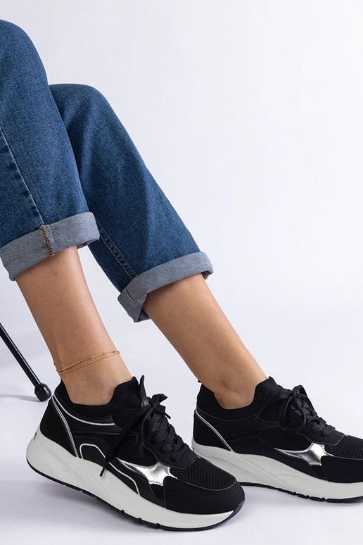 Čierne dámske športové tenisky Elsira