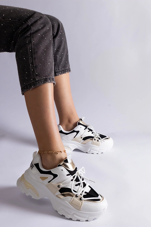 Čierne a biele športové tenisky Sulamita