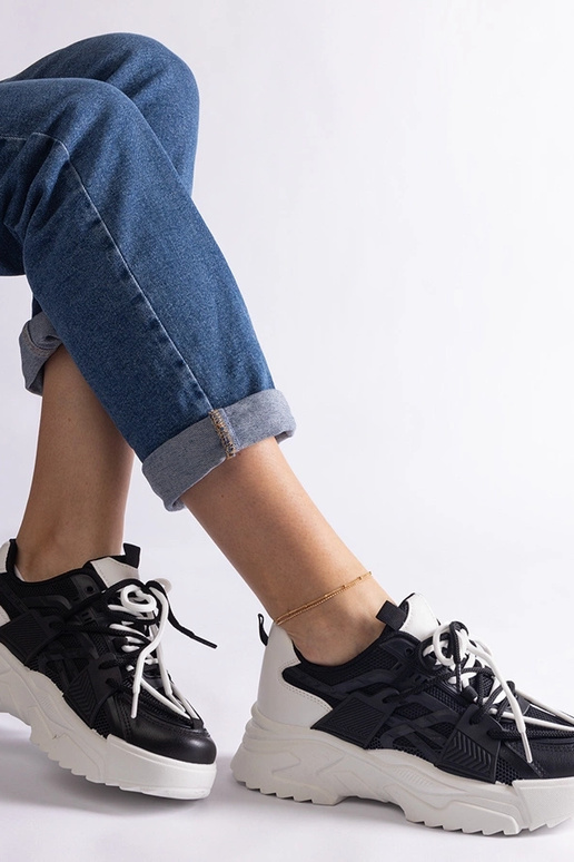 Čierne dámske športové tenisky Alva