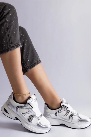 Bielo-strieborné športové... 2