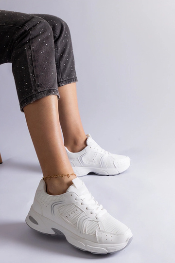 Biele športové tenisky Ena