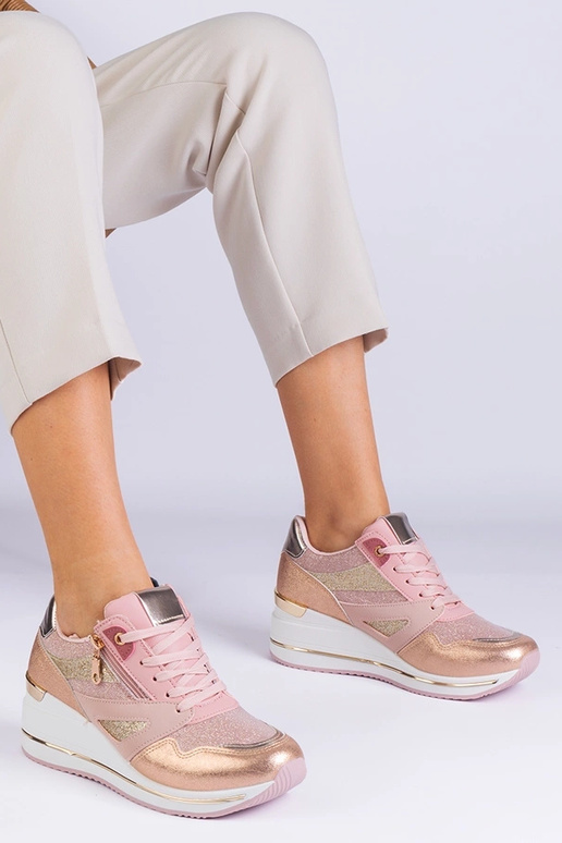 Ružové športové tenisky na platforme...