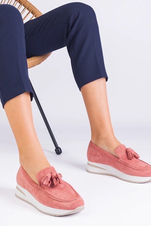 Ružové dámske mokasíny na platforme... Ružové dámske mokasíny na platforme...