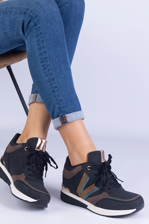 Čierne dámske tenisky so skrytým...