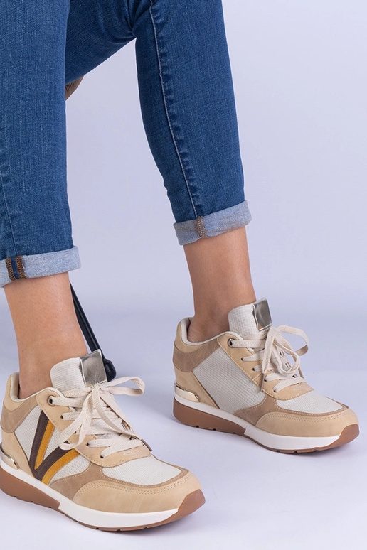 Hnedé dámske tenisky so skrytým...