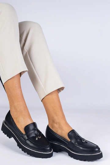 Čierne dámske mokasíny s...