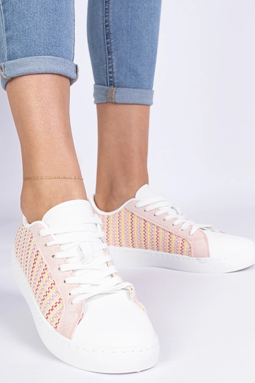 Ružové dámske sneakersy textilné Bellisio