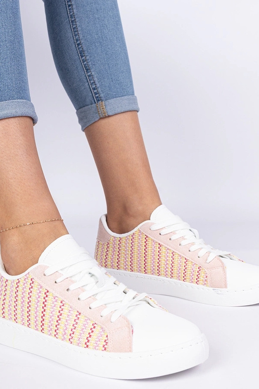 Ružové dámske sneakersy textilné...