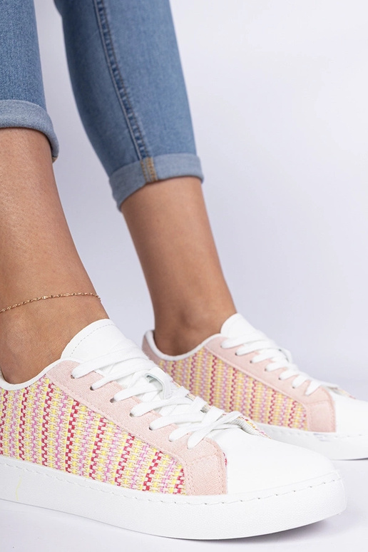 Ružové dámske sneakersy textilné...