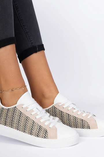 Bežové dámske sneakersy textilné Bellisio 2