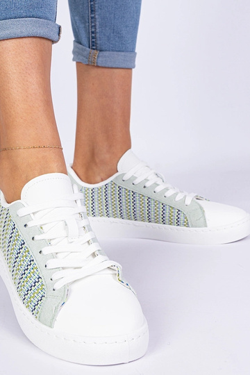Zelené dámske sneakersy textilné Bellisio