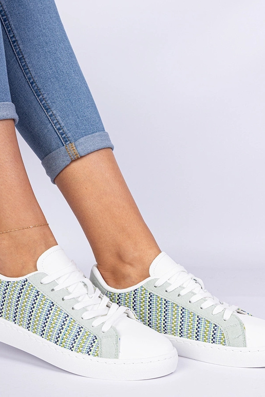 Zelené dámske sneakersy textilné...