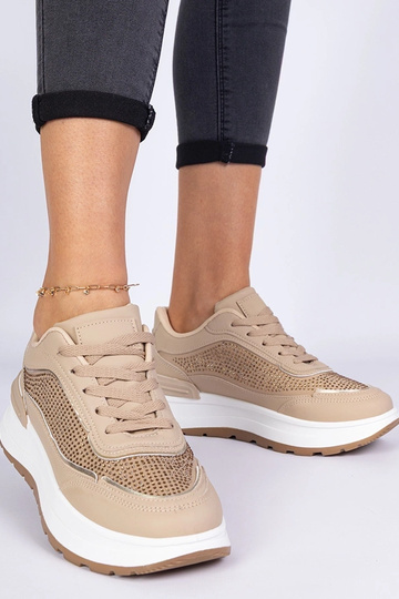 Hnedé dámske sneakersy so...