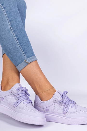 Fialové dámske športové sneakersy z ekokože Asphodel