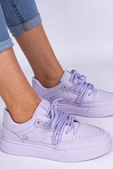 Fialové dámske športové sneakersy z ekokože Asphodel 2