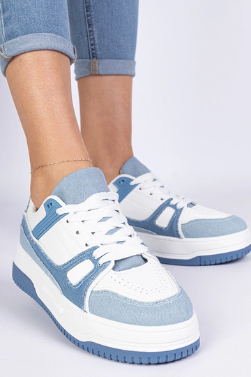 Modré dámske športové sneakersy Pretta