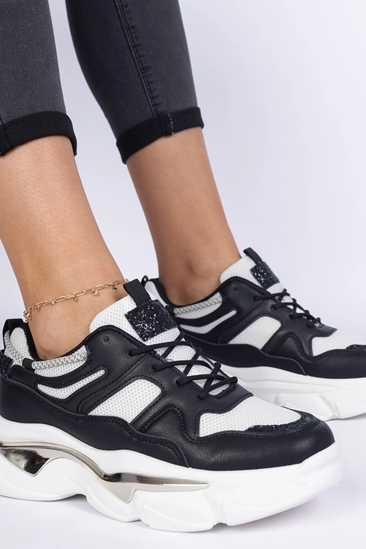 Čierne dámske športové tenisky Prutto