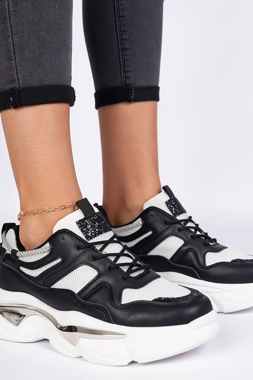 Čierne dámske športové tenisky Prutto